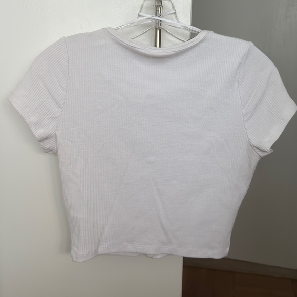 H&M Cropped Ribbed Tee - Picture 4 of 9